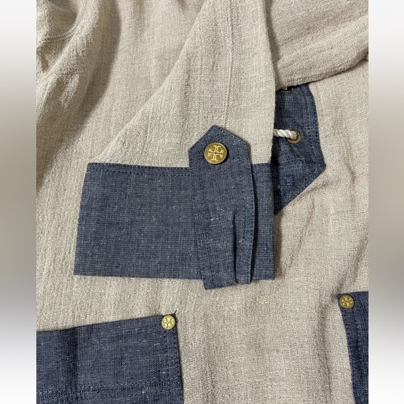 Tory Burch Gauze Tunic Top Tie Front Size: 6 - Picture 5 of 7